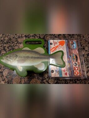 Green Fish-Shaped Kids Tackle Box